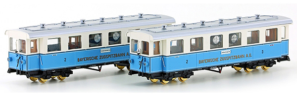 Kato HobbyTrain Lemke H43101 - Set of 2 4-axle Passenger cars of the Zugspitzbahn